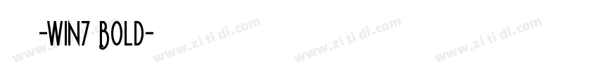 微软雅黑-win7 Bold字体转换